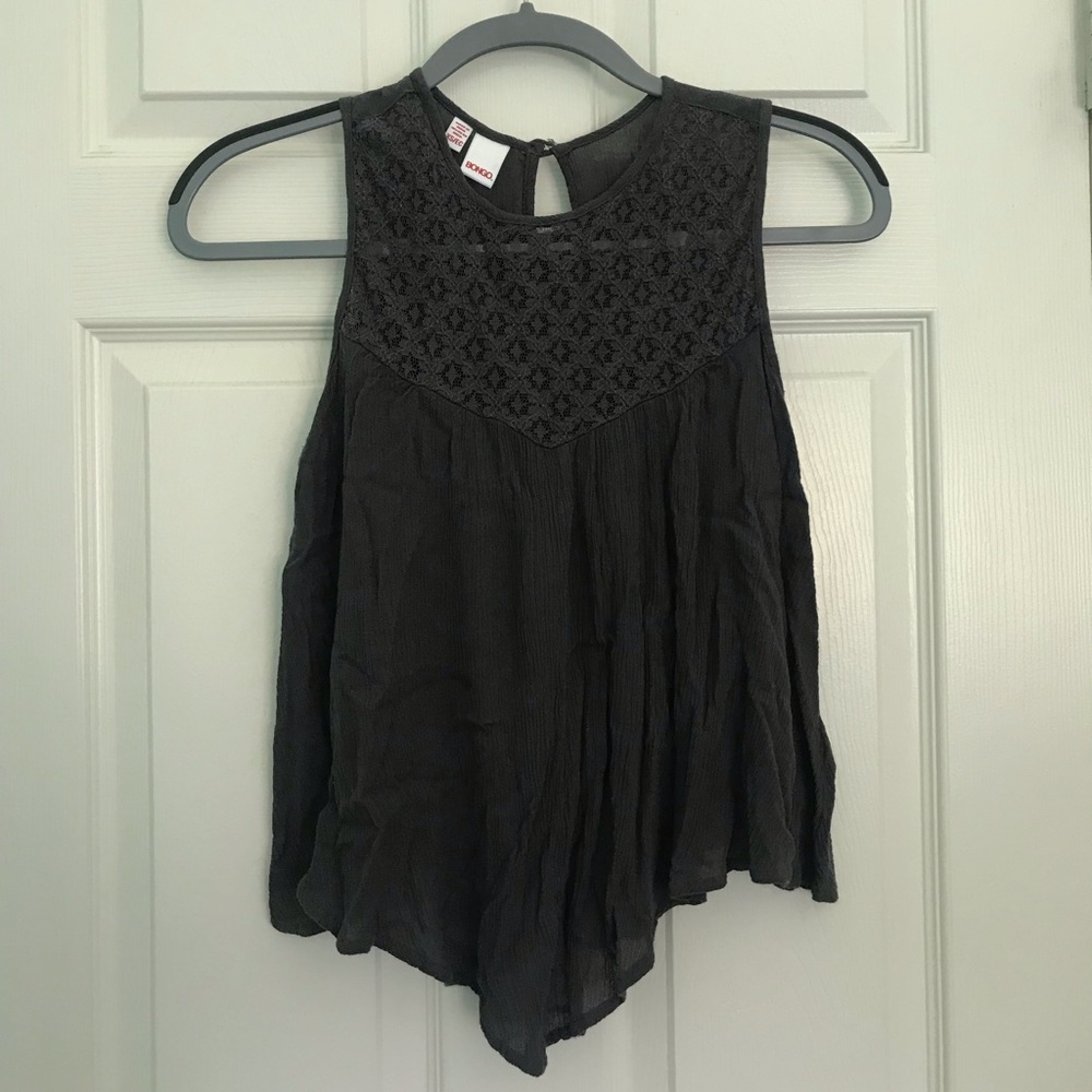 Flowy Tank w/ Lace Detail
